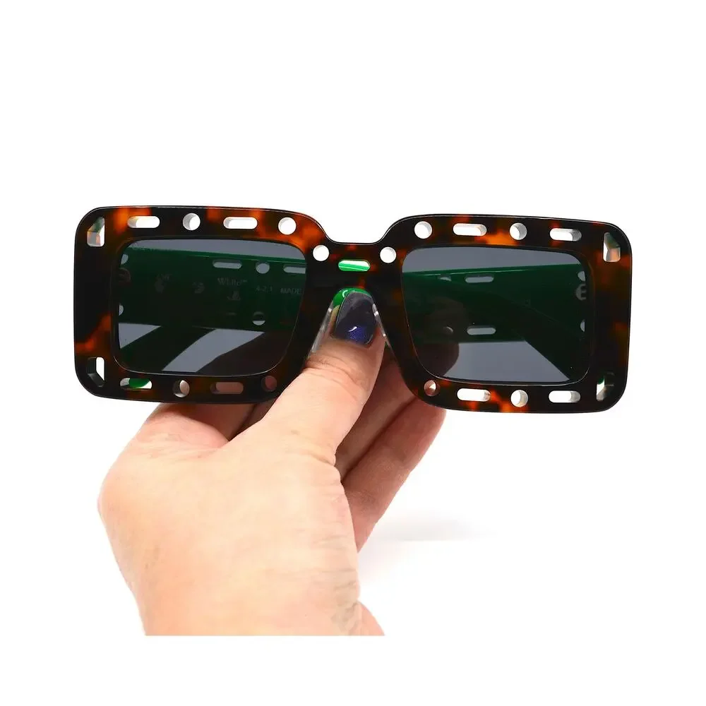 NEW! OFF-WHITE ATLANTIC OER1025 6007 HAVANA/GREEN GREY AUTHENTIC SUNGLAS… - Picture 11 of 13